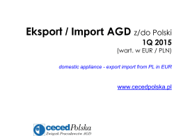 Raport - eksport AGD