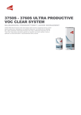 3750s - 3760s ultra productive voc clear system