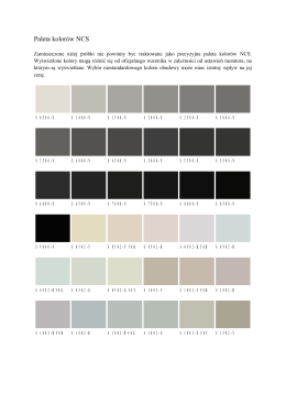 Paleta kolorów NCS (*) - Dan-BuD