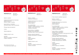 wigilijne menu - Międzynarodowe Centrum Konferencyjne Krzyżowa