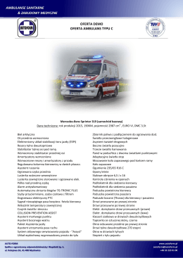demo MB 319 - AUTO-FORM Ambulanse sanitarne