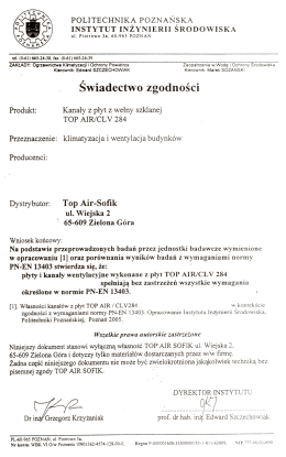 POLITECHNIKĄ POZNAŃSKA INSTYTUT INZYNIERII śRoDowIsKA