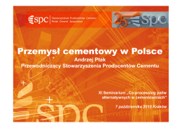Andrzej Ptak - Stowarzyszenie Producentów Cementu