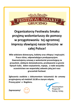 wolontariusze - Festiwal Smaku 2015