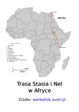 Trasa Stasia i Nel w Afryce Trasa Stasia i Nel w Afryce