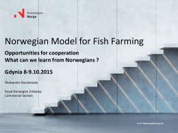 Norwegian Model for Fish Farming