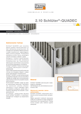 Schlüter-QUADEC jest wysokiej jakości profilem wykończeniowym
