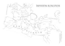 Rzym - mapa konturowa
