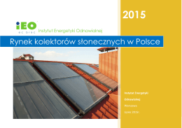 Rynek kolektorów słonecznych w Polsce
