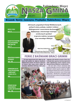 Gazetka gminna - Marzec 2015 - Radziechowy