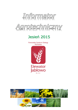 Informator Agrotechniczny - jesień 2015