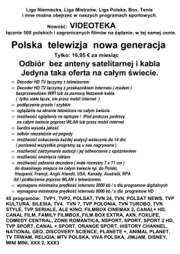 Polska telewizja rok 2014 - POLONIA