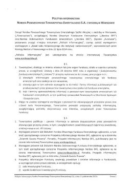 polityka informacyjna