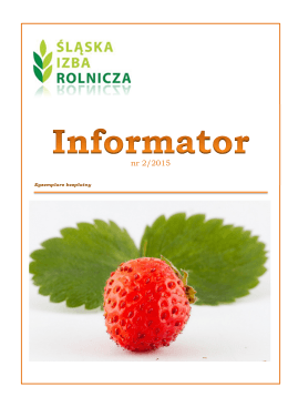 Informator 02/2015 - Śląska Izba Rolnicza