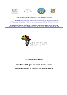 Program Dni Afryki 2015