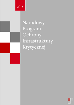 Narodowy Program Ochrony Infrastruktury Krytycznej