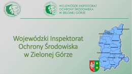 Prezentacja WIOŚ dla Sejmiku za rok 2014
