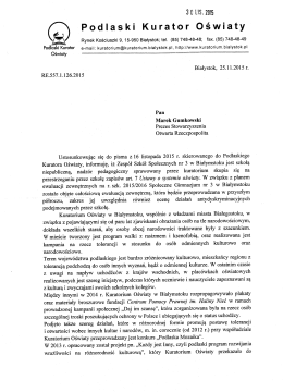 Podlaski Kurator Oświaty