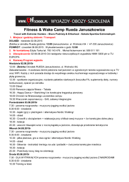 Fitness & Wake Camp Rueda Januszkowice