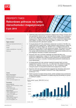 Property Times Logistics & Industrial Poland