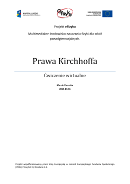 Prawa Kirchhoffa - E