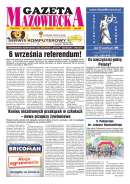 Numer 7/8 - Gazeta Mazowiecka (27.08.2015)