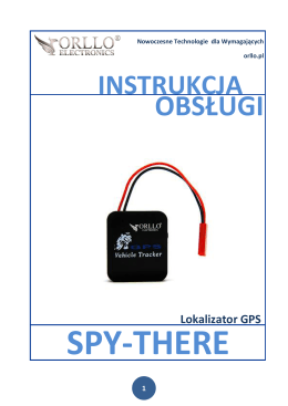 Instrukcja lokalizatora ORLLO SPY