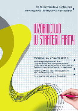 Program 2015 - Urząd Patentowy Rzeczypospolitej Polskiej
