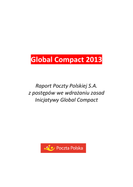 Poczta Polska_Raport Global Compact_2013