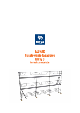 Rusztowania elewacyjne - klasa 3