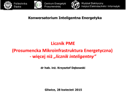 Licznik PME (Prosumencka Mikroinfrastruktura Energetyczna