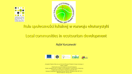 Rola społeczności lokalnej w rozwoju ekoturystyki