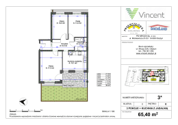 65,40 m2 3* - Vincent nowe mieszkania Olsztyn