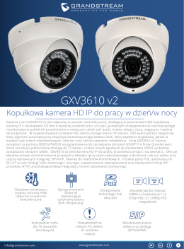 GXV3610 v2 - Grandstream