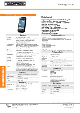 Specyfikacja ToughPhone S6
