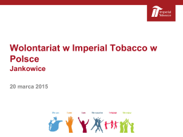 Kampanie wolontariatu w Imperial Tobacco