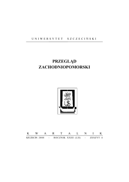 Pobierz Przegląd Zachodniopomorski 4/2008 w wersji PDF.
