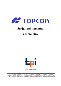 Seria tachimetrów GTS-900A