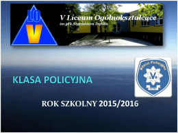 policyjna - V Liceum Ogólnokształcące w Gdyni