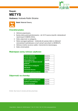 Rzepak: Hodowca: Hodowla Roślin Strzelce