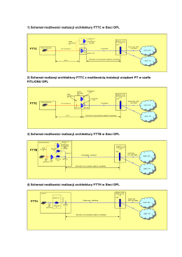 1) Schemat możliwości realizacji architektury FTTC w Sieci OPL 2