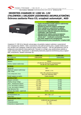 Karta informacyjna IC1200 CE