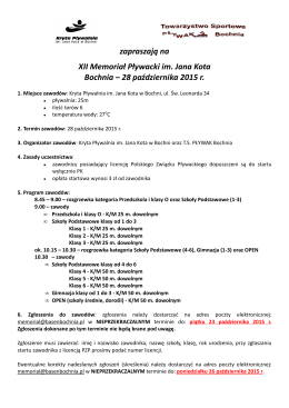 Komunikat zawodów (plik PDF).