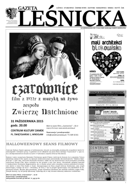 Gazeta Leśnicka, 19 października 2015