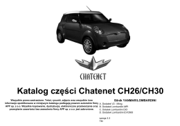 Katalog części Chatenet CH26/CH30