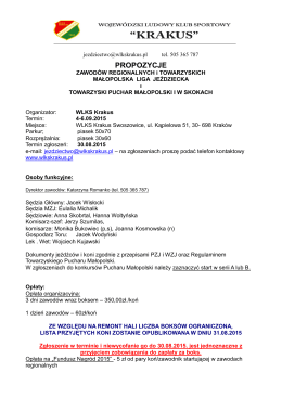 propozycje ZR i ZT-B Swoszowice 4-6.09.2015r.