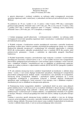 Zarządzenie nr 161/2015 Burmistrza Wołczyna z dnia 29 września
