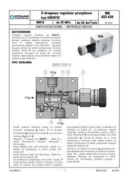 3-drogowy regulator przepływu typ UDUE10 WK 422 620