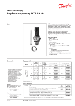 Regulator temperatury AVTB (PN 16)