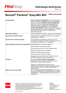 Novavit® Pantone® Easy-Mix BIO